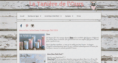 Desktop Screenshot of latanieredelours.com